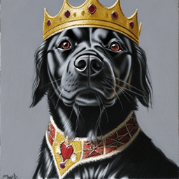 Pet King AI avatar/profile picture for dogs